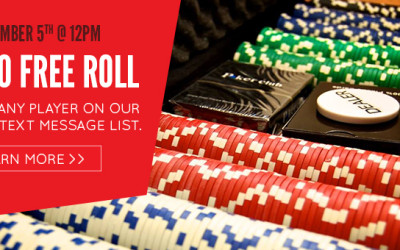 $2,500 Free Roll on September 5th