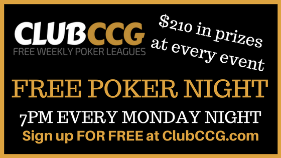 ClubCCG Freerolls are back on Monday’s at the Rocking Horse!