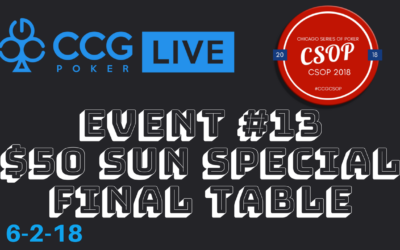 CSOP Event #13 $50 Sunday Special Final Table Video