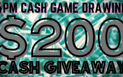 $200 Cash Game giveaway